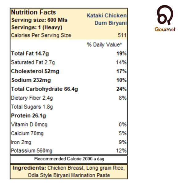 Cuttacki Chicken Biryani