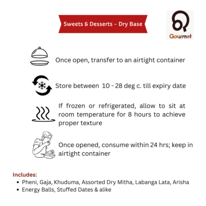 dry desserts relish guidelines