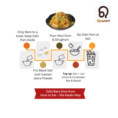 how to eat dahi bara aloo dum