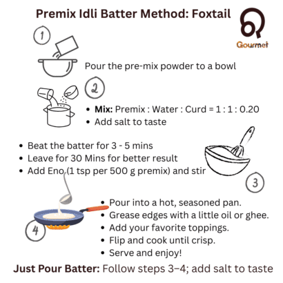 how to make foxtail millet idli